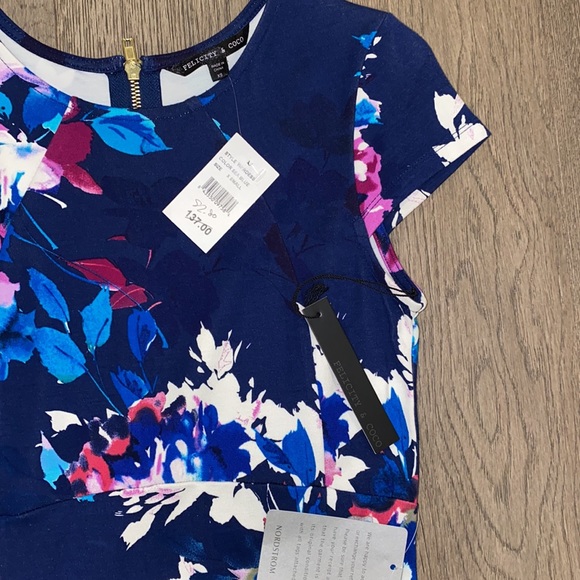 FELICITY & COCO Short Sleeve Midi Dress. US XS. Multicolour. - Picture 3 of 3